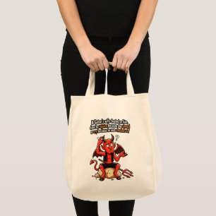 Bolsa Tote Esposa Infiel de Satanás Piada do Diabo Meme Engra