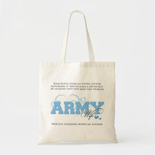 Bolsa Tote Esposa orgulhosa do EXÉRCITO
