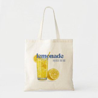 Bolsa Tote "Esprema o Dia" Limonada Aquarela Verão