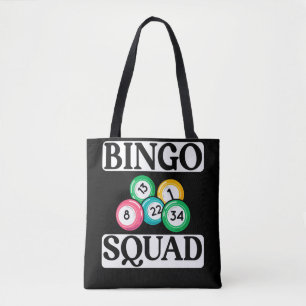 Bolsa Tote Esquadrão Bingo Engraçado Dizendo Bingo