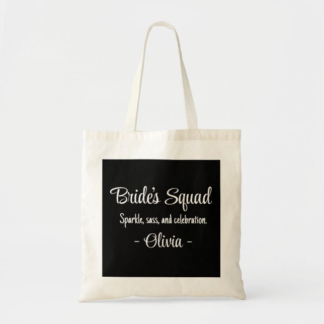 Bolsa Tote Esquadrão da Noiva: Espetacular, bunda e celebraçã (Frente)