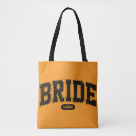 Bolsa Tote Esquadrão da Noiva Tipografia Varsity Festa de Des