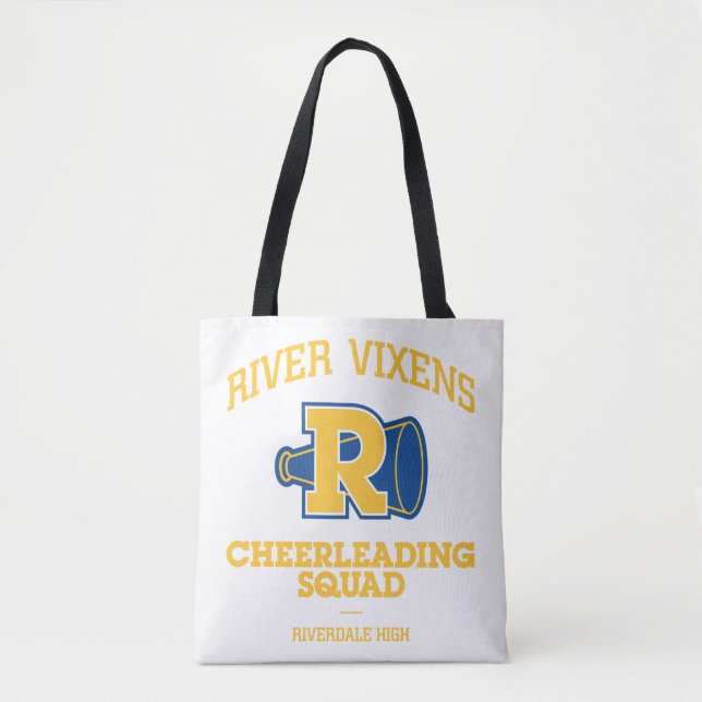 Bolsa Tote Esquadrão de Cheerhead River Vixens (Frente)