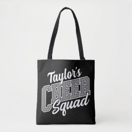 Bolsa Tote Esquadrão de Cheque da Escola de Cheerleader de NO