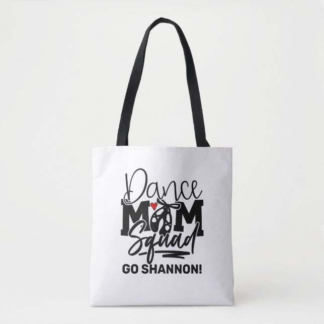 Bolsa Tote Esquadrão de dança da mãe personalizada (Frente)