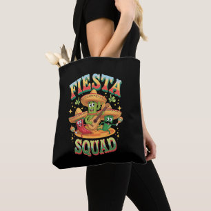 Bolsa Tote Esquadrão de Festa Engraçado Festa Mexicana Cinco