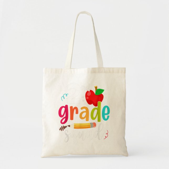 Bolsa Tote Esquadrão De Segundo Grau Engraçado De Volta Ao se (Frente)