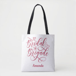 Bolsa Tote Esquadrão Nupcial Personalizado Damas de Honra