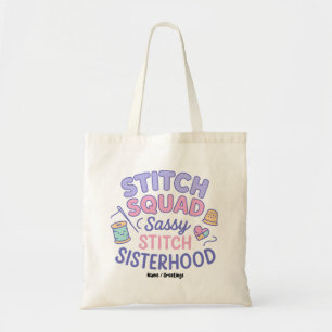 Bolsa Tote Esquadrão Stitch - Irmandade Sassy Stitch - Cobert
