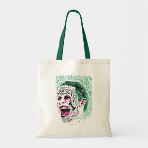 Bolsa Tote Esquadrão Suicida   Desenho Da Cabeça De Joker R
