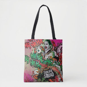 Bolsa Tote Esquadrão Suicida   Grafite de Caracteres de Joker