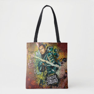 Bolsa Tote Esquadrão Suicida Grafite De Caracteres Slipkno