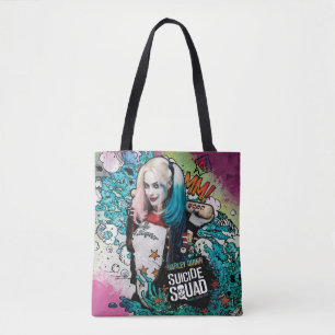 Bolsa Tote Esquadrão Suicida Harley Quinn Character Grafit