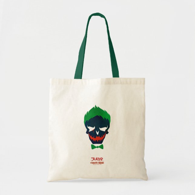 Bolsa Tote Esquadrão Suicida | Ícone Cabeça de Joker (Frente)