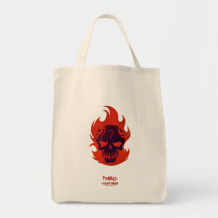 Bolsa Tote Esquadrão Suicida   Ícone Diablo Head