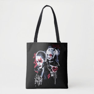 Bolsa Tote Esquadrão Suicida   Joker & Harley Painted Grafite