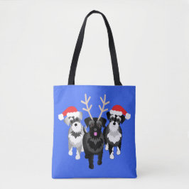 Bolsa Tote Esqueleiros de Natal Azul