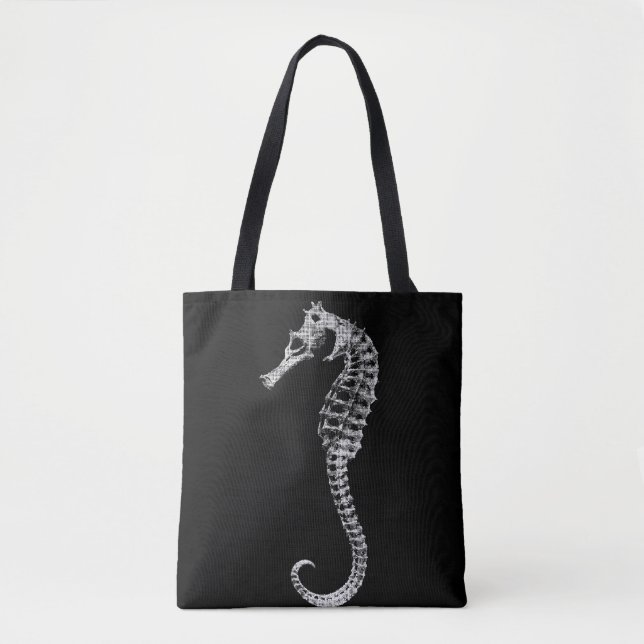Bolsa Tote Esqueleto de Cavalo-Marinho (Frente)