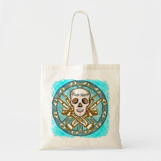 Bolsa Tote Esqueleto de Caveira da Paz (Frente)