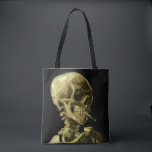 Bolsa Tote Esqueleto de Fumagem de Van Gogh<br><div class="desc">Tote Bag com a pintura a óleo de Vincent van Gogh Crânio de um esqueleto com cigarro queimado (1885-86). Um presente excelente para fãs do Poste-impressionismo e da arte holandesa!</div>