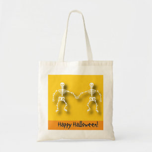 Bolsa Tote Esqueleto editável Halloween