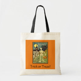 Bolsa Tote Esqueleto em Graveyard Trick ou Treine Bag