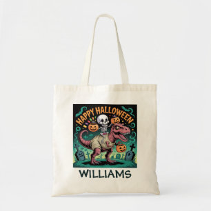 Bolsa Tote Esqueleto em T-Rex Múmia – Cavaleiro Dino Assustad