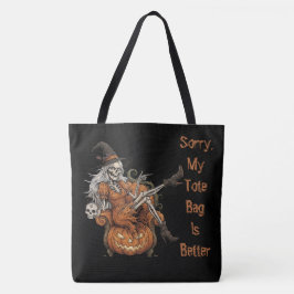 Bolsa Tote Esqueleto engraçado de Halloween