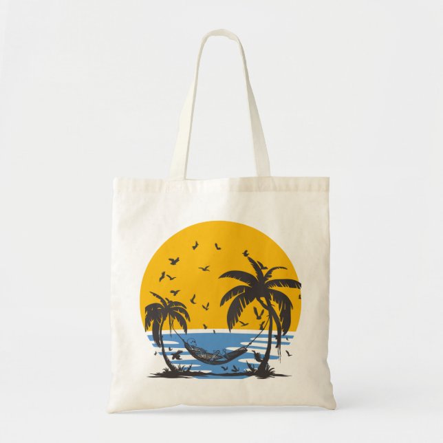 Bolsa Tote Esqueleto na praia (Frente)