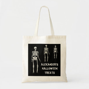 Bolsa Tote Esqueletos Assustadores Halloween Doce ou Travessu
