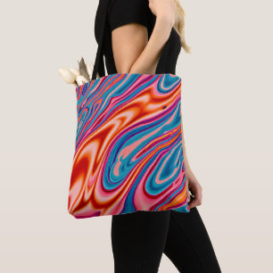 Bolsa Tote Esquema de Cores Artístico