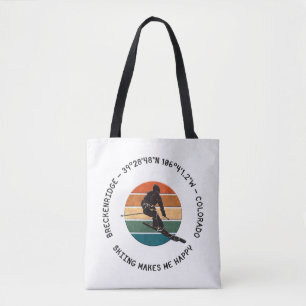 Bolsa Tote Esqui Breckenridge, Colorado - Esquiador Homem, Te