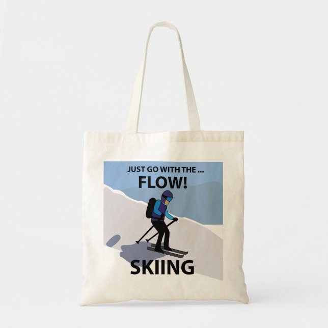 Bolsa Tote Esquiar Basta Seguir o Fluxo Esquiar (Frente)