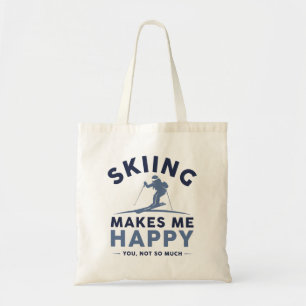 Bolsa Tote Esquiar Me Faz Feliz Não Tanto