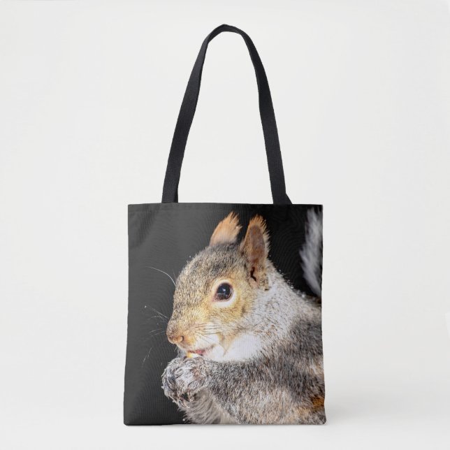 Bolsa Tote Esquilo comendo noz (Frente)