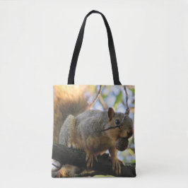 Bolsa Tote Esquilo Dupla Face Fofa