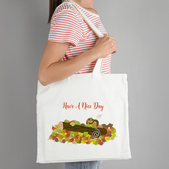 Bolsa Tote Esquilo no galho Tote Bag (Squirrel on branch Tote Bag
)