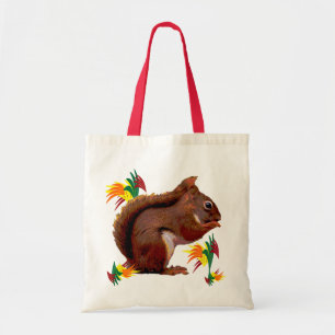 Bolsa Tote Esquilo vermelho no outono