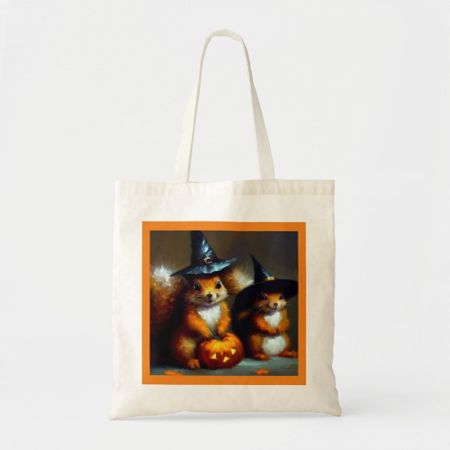 Bolsa Tote Esquilos Halloween (Frente)