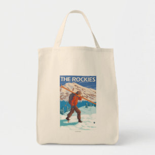 Bolsa Tote Esquis da neve do carregando do esquiador - as
