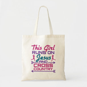 Bolsa Tote Essa garota corre em Jesus e cruza o campo