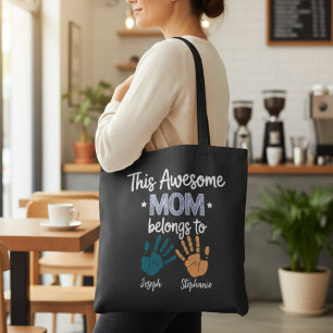 Bolsa Tote Essa Mãe Incrível Pertence à Mão Impressa da Mamãe