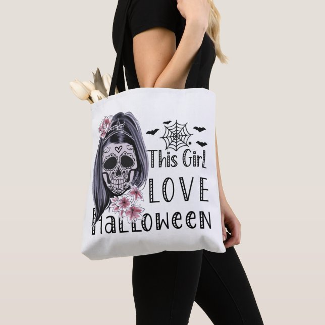 Bolsa Tote Essa Menina Adorou Halloween (Close Up)