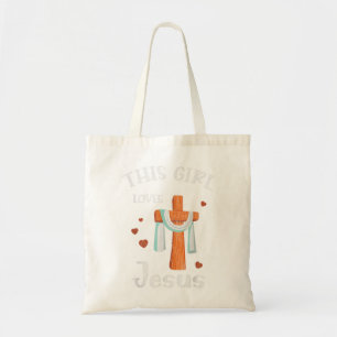 Bolsa Tote Essa Menina Ama Jesus Criança Crianças Mulheres Cr