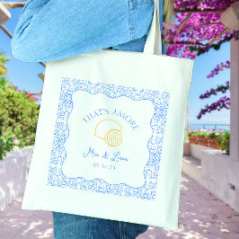 Bolsa Tote Esse é o casamento costeiro Amalfi personalizado