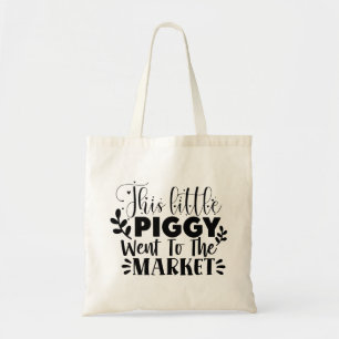 Bolsa Tote Esse Pequeno Porquinho Foi Ao Mercado
