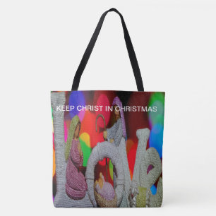 Bolsa Tote Essência do Natal com Amor do Presépio