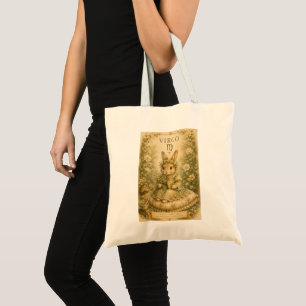 Bolsa Tote Essência floral vintage zódíaco - Virgem