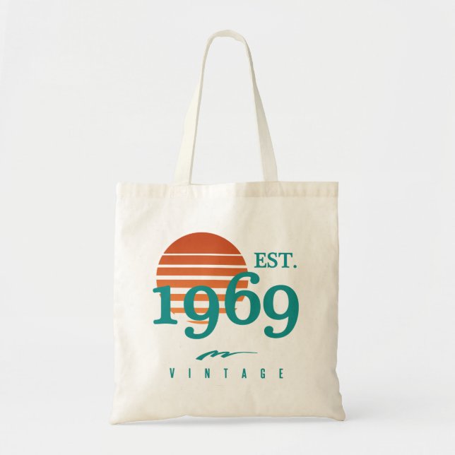Bolsa Tote Est. 1969 Retro 50º Aniversário (Frente)