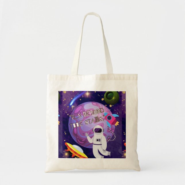 BOLSA TOTE ESTÁ ALÉM DAS ESTRELAS, ASTRONAUT (Frente)